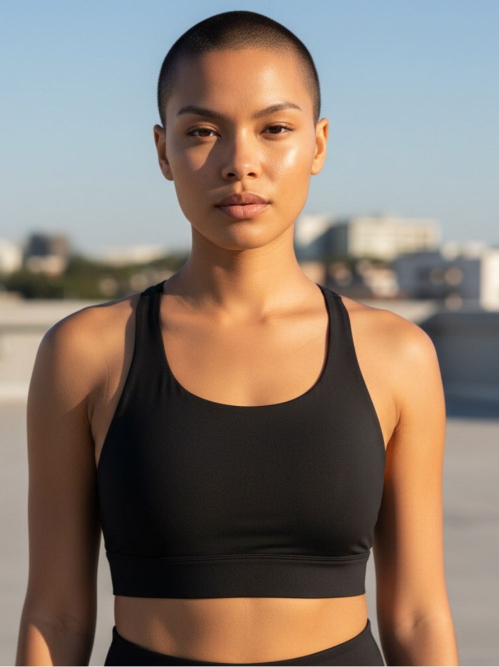 Fabletics Black Cross-Back Sports Bralette